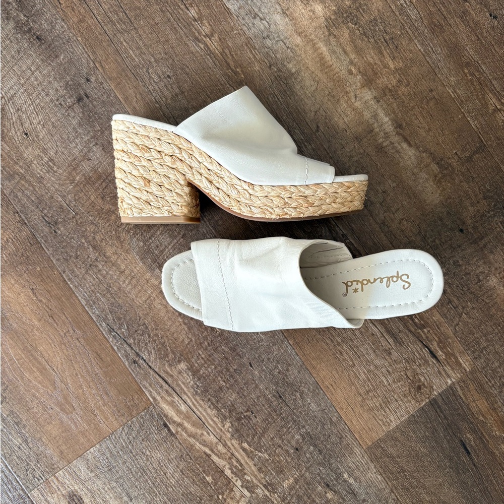 Splendid Women's Cream Woven Heels